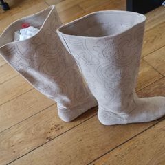 Suede Leather lady long boots