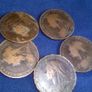 1896 Victoria Pennies. Image 7