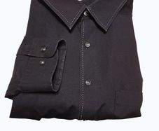 BALMAIN Contrasting stitch button-down shirt