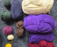 Aran weight yarn