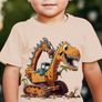 Dinosaur Excavator Element Print T -shirt Image 5