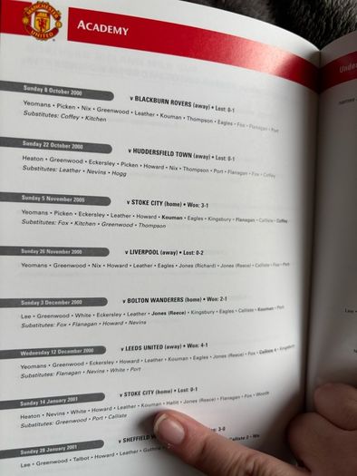 Manchester United Official Yearbook 2001