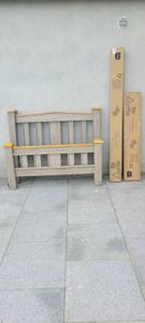 New 4ft 6 Grey Oak bedframe