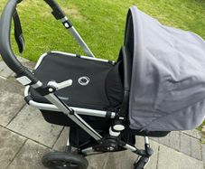 Bugaboo Cameleon 3 Plus, 2 in 1 Pram and Pushchair with Reversible Handlebar, Black/Steel Grey Melange