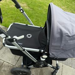 Bugaboo Cameleon 3 Plus, 2 in 1 Pram and Pushchair with Reversible Handlebar, Black/Steel Grey Melange