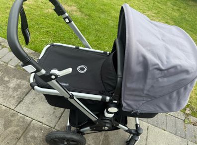 Bugaboo Cameleon 3 Plus, 2 in 1 Pram and Pushchair with Reversible Handlebar, Black/Steel Grey Melange