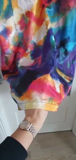 NASS Designed in Ireland block multi printed cowl neck dress Sz 22 UK - Bnwt Rrp 99 Sterling
