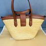 Michael Kors Leather and Straw Bag Image 4