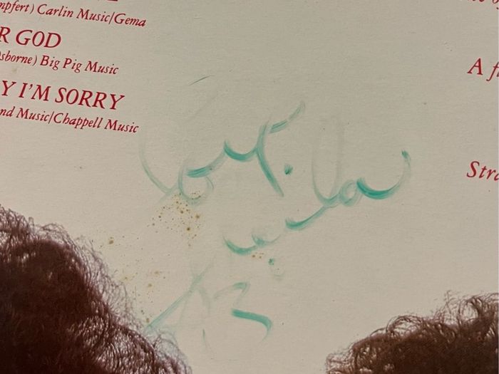 PRICE DROP! Autographed. The Three Degrees - Album of Love. Perfect condition. Rare and collectible. A unique present for the soul fan in your life!