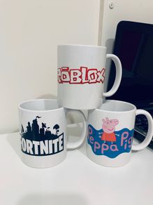 Fortnite Roblox Pepa Pig Personalised Mugs