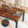 Industrial Dining Table 6-8 People with Sturdy Metal Legs Image 4