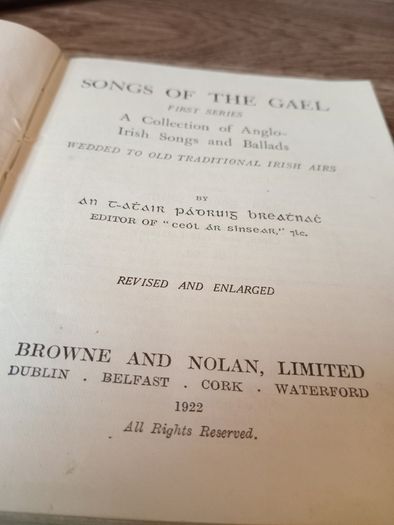 Songs  Of  The Gael  1922
