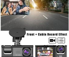 1080P 2 Lens Dash Cam Car DVR Interior Vehicle Camera Mini Recorder Video Registrator Dashcam Three Way Camcord