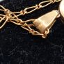 Vintage 9ct yellow gold aquamarine necklace Image 3