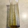 Rare  Vintage Light Amber ( Honey Gold ) Austrine Vase. Image 4
