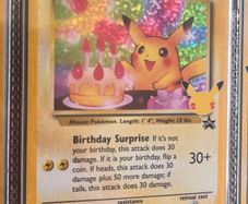 Official Pokemon TCG Birthday Pikachu card 24/53 from the special Celebrations