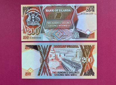 Uganda  200 Shillings  1994  Pick  32c  ( Uncirculated )