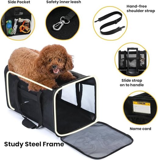 Pet carrier bag 31cm x 51cm x 31cm