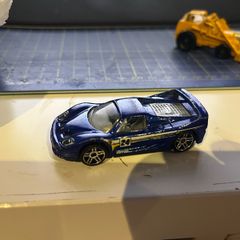 Ferrari F50 Hot Wheels car 1999 Mattel Thailand VTG racing blue