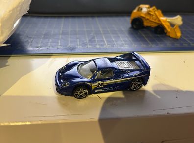 Ferrari F50 Hot Wheels car 1999 Mattel Thailand VTG racing blue