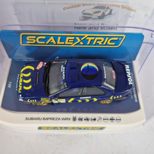 Scalextric C4555 Impreza WRX Carlos Sainz Slot Car  ( supercar classic WRC Rally )