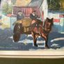 Title: Vintage Irish Village Oil Painting by Olive Carroll Doyle Framed Image 3