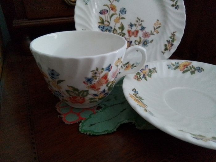 Trio of Aynsley " Cottage Garden"