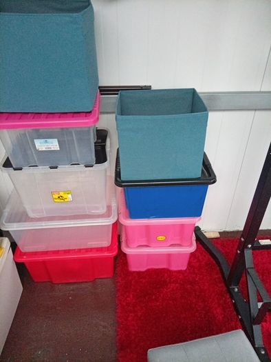 Storages Boxes and Blanket box.