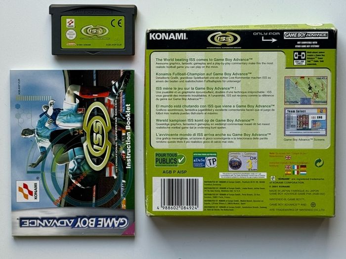 ISS International Superstar Soccer GBA Boxed Complete