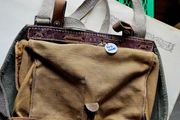Vintage 1950s Swiss Army Military Bread Bag Shoulder bag Collectable Militaria