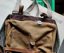 Vintage 1950s Swiss Army Military Bread Bag Shoulder bag Collectable Militaria