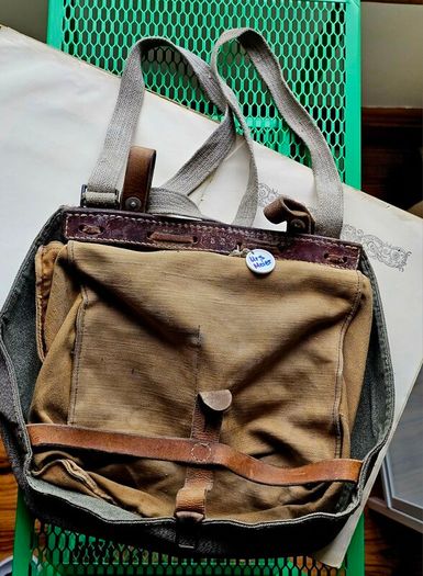 Vintage 1950s Swiss Army Military Bread Bag Shoulder bag Collectable Militaria