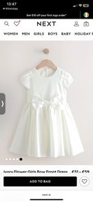 flowergirl ivory dress