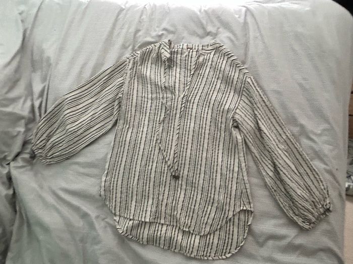 Free People Boho Striped Long Sleeve Tunic Blouse | Size XS