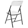 Folding Garden Chairs 4 pcs HDPE White Image 4