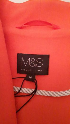 Coral colour blazer