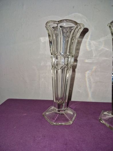 Matching pair of 1930's Rudolf Schroetter vases from the "Lord" collection