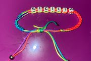 Rainbow Beaded Bracelet Sicilia brand new