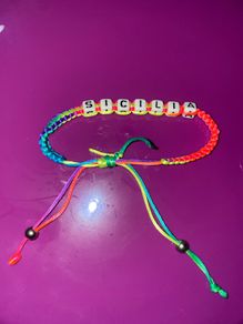 Rainbow Beaded Bracelet Sicilia brand new