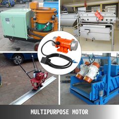 Concrete Vibrator Motor 110V/220V Vibrating Motor 90W Single Phase AC Electric Casing Aluminum Alloy Vibrating Motor 3600Rpm