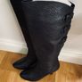 Apepazza black lambskin knee high boots VGC 6/39 Image 5