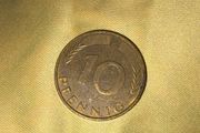 1971 Germany 10 Pfennig Coin - Hamburg Mint (J)