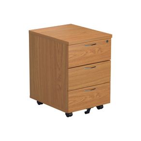 New 3 Drawer Mobile Pedestal - Nova Oak
