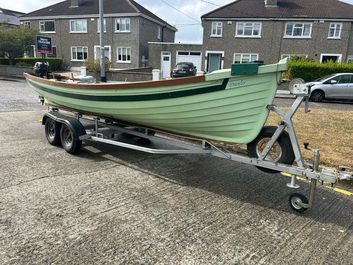 Lake boat, trailer and 15hp engine