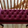 Velvet Bench  Wine/Burgundy Image 7