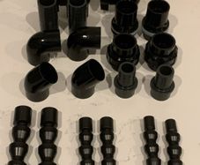 PVC hose tail / pagoda connector size 40mm to 32mm