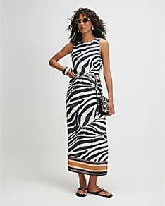 River Island Zebra Print dress UK 16 BNWT