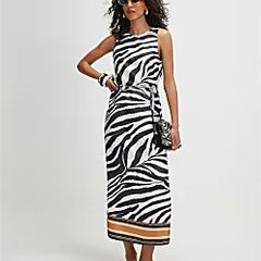 River Island Zebra Print dress UK 16 BNWT