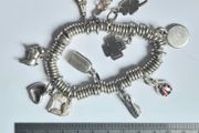 Links of London Sterling Silver Sweetie Charm Bracelet.  86 grams Fully Loaded 12 Charms