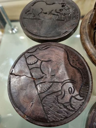 Hand  Carved Coasters